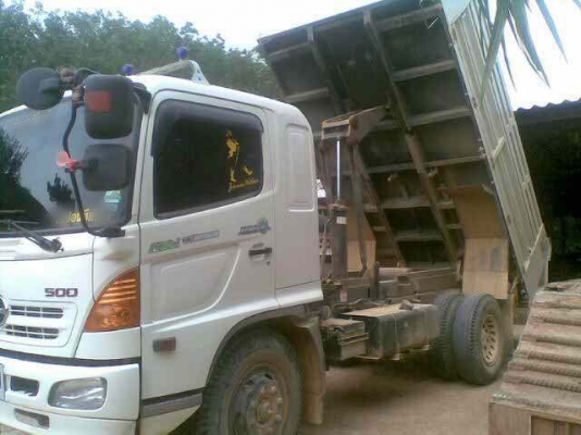 6 ล้อดั้มใหญ่ HINO MEGA 500 เครื่อง 220 แรง ยาง 1000 ห้าง