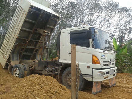 6 ล้อดั้มใหญ่ HINO MEGA 500 เครื่อง 220 แรง ยาง 1000 ห้าง