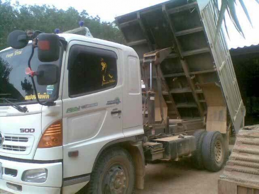 6 ล้อดั้มใหญ่ HINO MEGA 500 เครื่อง 220 แรง ยาง 1000 ห้าง