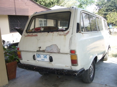 ขายรถตู้ Toyoya RH11 ประตูตู้กับข้าว ทะเบียนพร้อมโอน 50,000.-