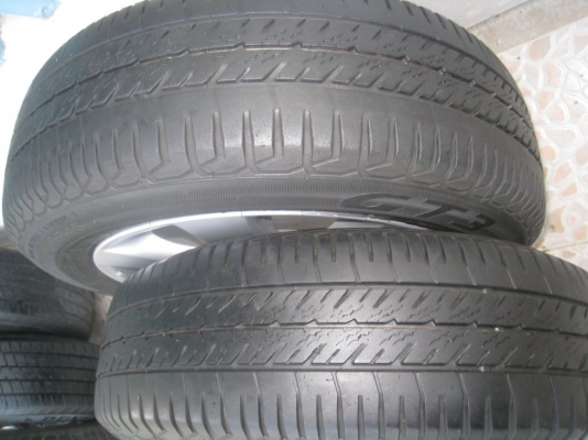 ขายล้อแม็ก Nissan March 15"x5.5" et 50 4 รู 100 +ยางปี 10 (081-3747940)