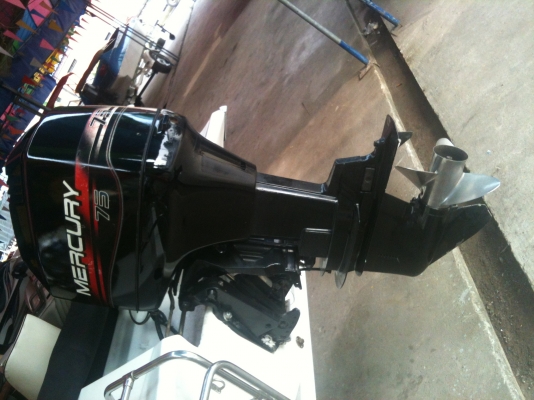 เรือไฟเบอร์พร้อมเครื่อง mercurry 75 แรง เรือไฟเบอร์พร้อมเครื่อง mercurry 75 แรง