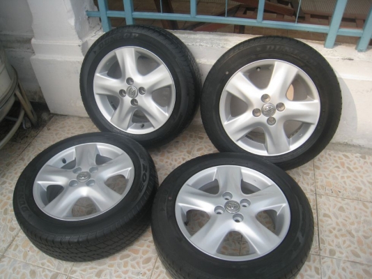 ขายล้อแม็กเดิม TOYOTA VIOS 15" 4/100 +ยางปี10(081-3747940)