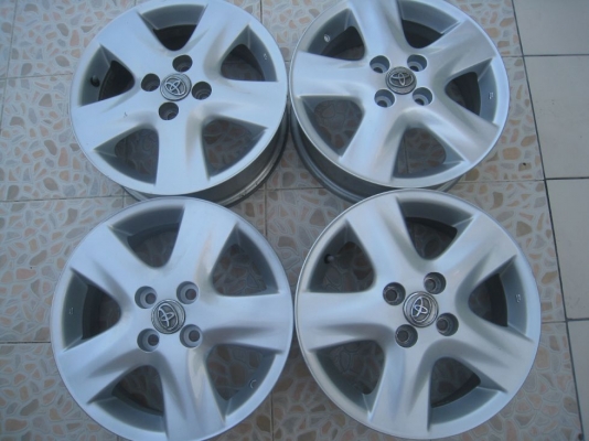 ขายล้อแม็กเดิม TOYOTA VIOS 15" 4/100 +ยางปี10(081-3747940)