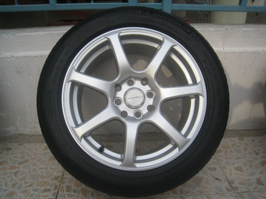 ขายล้อแม็ก LENSO BLITZ 15"x7" et 38 4/100,114 + ยางปี 09,10 (081-3747940)