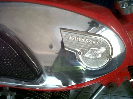 ขายคาวา b1 125 cc ทะเบียนโอน สวยๆ ชุบทั้งคัน เครื่องดี