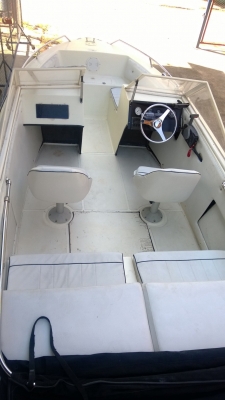 ขายเรือไฟเบอร์ 22  ฟุตพร้อมใช้ มีทะเบียน