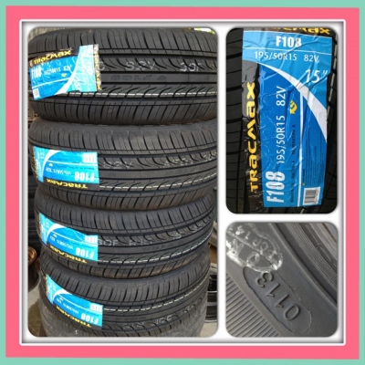 ขายยางใหม่ TRACMAX ปี13 195/50/15 ชุดละ 6500 บ. ถูกที่สุด