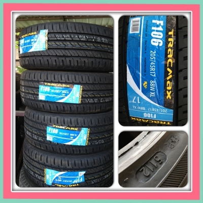 ขายยางใหม่ TRACMAX ปลายปี 12 (5112) 205/45/17 ชุดละ 7500 บ. ถูกที่สุด