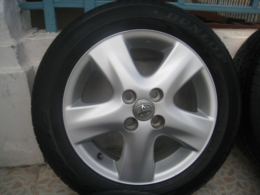 ขายล้อแม็กเดิม TOYOTA VIOS 15" 4/100 +ยางปี10(081-3747940)