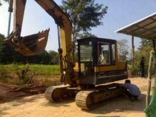 ขานด่วน KOMATSU PC60-3u สภาพพร้อมใช้งาน เครื่องปั้มแรงดีโซ่บู๊ชไม่แตกเอวช่วงล่างเต็ม