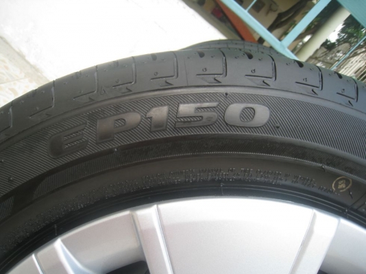 ขายกระทะล้อ mitsubishi mirage 14" 4รู 100+ยางธันวาคมปี 12+ฝาครอบ(081-3747940)