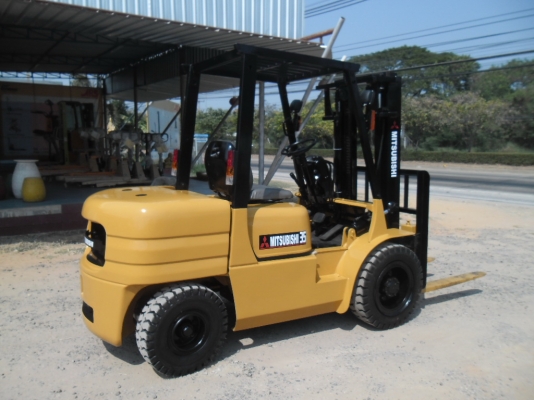 รถยกสภาพสวย MITSUBISHI  FD35 เครื่องยนต์ดีเซล S4S เกียร์ออโต้ เสาสูง 3 เมตร ยางใหม่ 4 เส้น