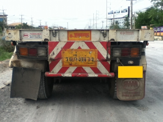 ขายหาง สามเพลา ราคาถูก ของ สามมิตร ปี 54 พื้นเรียบ ยาว 12.50 เมตร