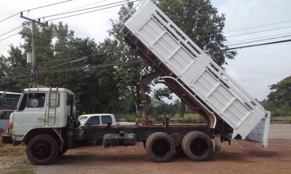 ขายรถบรรทุกสิบล้อดัมพ์ Hino F17 เครื่อง HO7C-185 แรง 2 เพลา สโลด์เดิม เบรคลมดัน ทะเบียนพร้อม