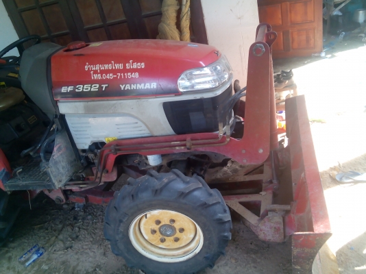 197000 ขายด่วนครับ ยันม่าร์ 35 แรงอุปกรณ์3อย่าง ดันหน้า+ผานพรวน+คราด พร้อมใช้ครับ