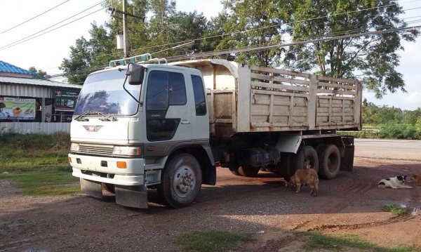 ขายรถบรรทุกสิบล้อดัมพ์ Hino 3H เครื่องเดิม HO7D-195 แรง 2 เพลา กระบะดัมพ์เหล็ก ทะเบียนพร้อม