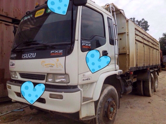 ขายรถบรรทุกสิบล้อดัมพ์ ISUZU euro2 เครื่อง 320 แรง ปี 48 กระบะดัมพ์มิเนียม มีระบบลากพ่วง มี 2 คัน