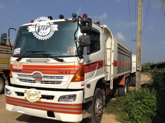 HINOซีรี่ย์500/344แรงปี53พ่วงดั้ม3คานออกห้างป้ายแดง