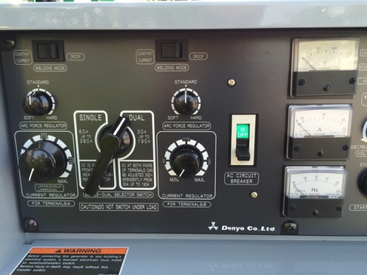 DENYO DLW400LSW เครื่องเชื่อมเชื่อม + ปั่นไฟ ของใหม่ ตรงจากญี่ปุ่น