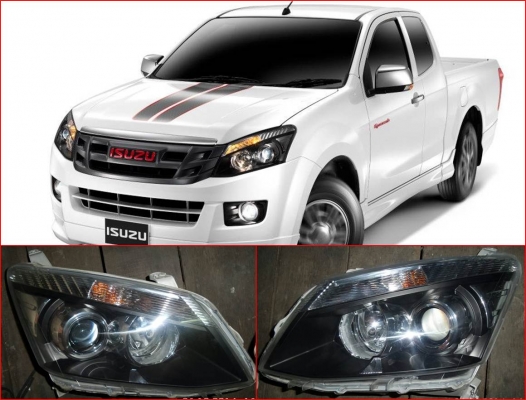 ไฟหน้า ออลนิวดีแม็ค โปรเจ็คเตอร์ ของแท้มือสองมีหลอดไฟหน้า