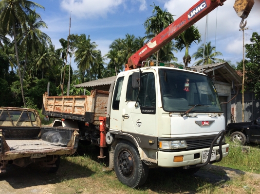 6ล้อดั้ม168แรงติดเครน3ตัน3ปลอก HINO KL300-38537 เครื่องEH700 เบรคทิฟฟี่ พ.เพาเวอร์ ยางเต็ม หังเก่งสวย เล่มพร้อม ภาษีหมดปีหน้า