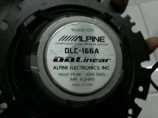 ลำโพงดอก ALPINE  DDL 166A 2Way สภาพสวยย