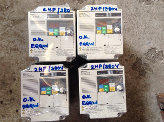 ขาย Inverter 2HP. 380V Omron สภาพสวย ตัดออกจากตู้ มี 4 ตัวครับ