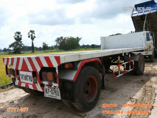 ขายด่วน ลูกพ่วง 2 เพลา SCS พื้นเรียบ ยาว 6 เมตร สภาพสวย พร้อมใช้งาน ราคาสุดคุ้ม