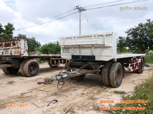 ขายด่วน ลูกพ่วง 2 เพลา SCS พื้นเรียบ ยาว 6 เมตร สภาพสวย พร้อมใช้งาน ราคาสุดคุ้ม