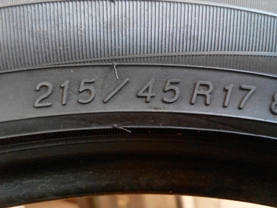 ยาง Yokohama 215/45/17 ติดแม็กญี่ปุ่น เจียรปีมา