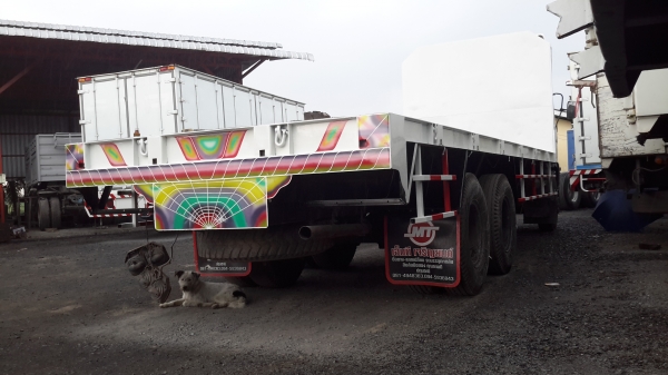 สิบล้อกระบะพื้นเรียบ HINO MEGA FL1J กระยาว 7.5 เมตร สภาพสวยพร้อมใช้งาน