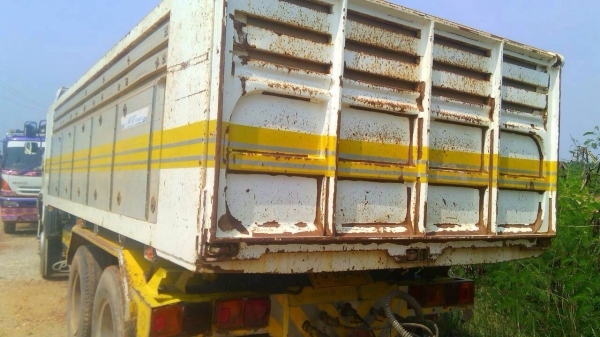 ขายรถสิบล้อพ่วง Hino เครื่อง 344 แรง ปี 53 กระบะมิเนียมดัมพ์แม่ลูกอู่เอสที ลูก 3 เพลา ยาว 6.80 เมตร ยางใหม่ ทะเบียนพร้อม