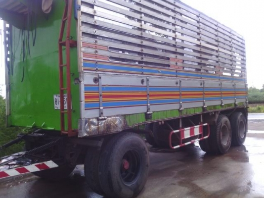 ขายรถบรรทุก 22 ล้อ พ่วงแม่-ลูกไม่ดั๊มพ์ ยี่ห้อ HINO MEGA 320 แรงม้า ปี 2550