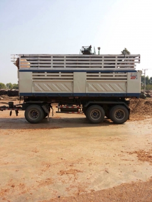 ขายดาว์นรถพ่วงดัมพ์แม่ลูก Mitsubishi shogun รถ 6 เดือน รถห้างออกป้ายแดงมา