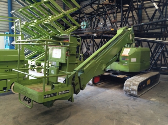 ลิฟต์กระเช้า Hitachi สูง 9 เมตร นำเข้าจากญี่ปุ่น ถูก ๆ เลยครับ