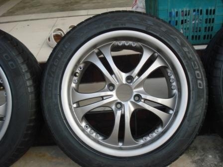 ขายแม็กขอบ 16 4รู 100 พร้อมยาง 205-50-16 ขายถูกๆ ขายแม็กขอบ 16 4รู 100 พร้อมยาง 205-50-16 ขายถูกๆ