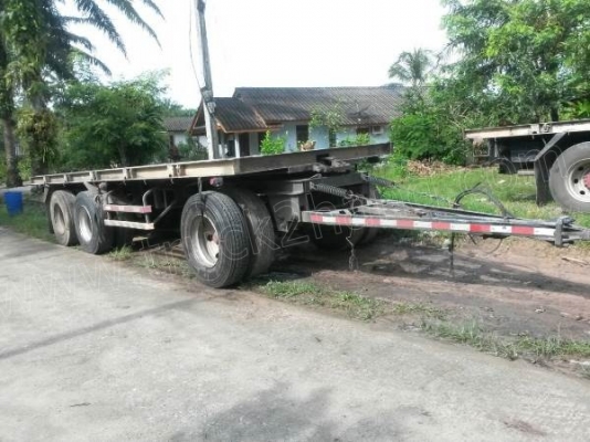 รถบรรทุก 10 ล้อหัวลาก HINO หางสามมิตรพื้นเรียบ รถบรรทุก 10 ล้อหัวลาก HINO หางสามมิตรพื้นเรียบ