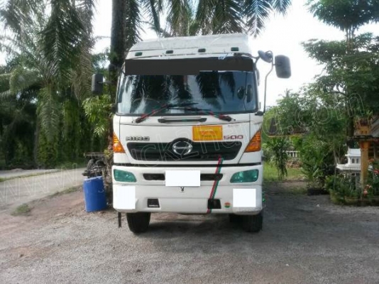 รถบรรทุก 10 ล้อหัวลาก HINO หางสามมิตรพื้นเรียบ รถบรรทุก 10 ล้อหัวลาก HINO หางสามมิตรพื้นเรียบ