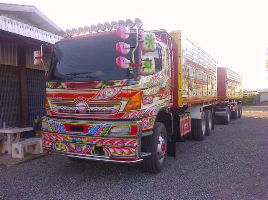 ขายรถพ่วงสิบล้อดัมพ์ Hino S500 เครื่อง 344 แรง ปี 53 กระบะดัมพ์มิเนียมอู่ซุ่นชัย ลูก 3 เพลาแท้ยาว 6.80 เมตร