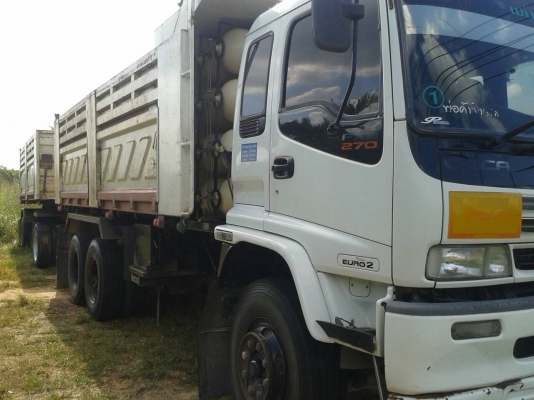 isuzu 270 maxlond ปี 50 สหมิตรลอนเฉียงแม่ลูกสองเพลาดรั่้ม