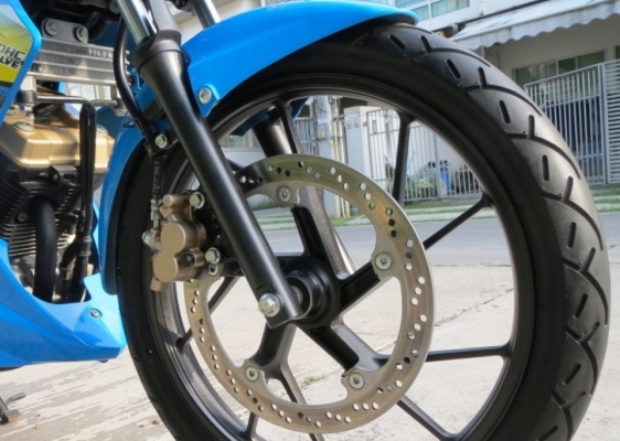 7 เดือน Suzuki Raider R150 ไมล์พันเดียว สีฟ้า อย่างสวย เดิมแท้ดี ไม่มีบิวด์