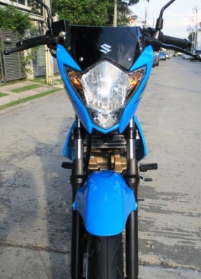 7 เดือน Suzuki Raider R150 ไมล์พันเดียว สีฟ้า อย่างสวย เดิมแท้ดี ไม่มีบิวด์