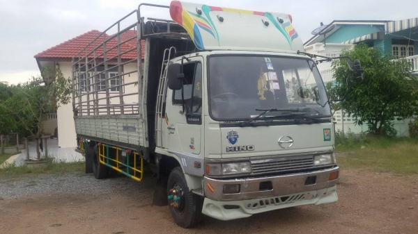 HINO-FDเครื่องHO7D.195.ครัชซีสวย.กะบะคาร์โก้6.20เมตร.สภาพพร้อมใช้..ราคา.590.000บ
