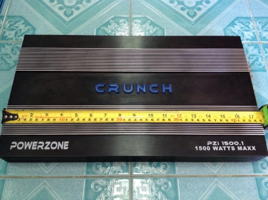 แอมป์โมโนบล้อก CRUNCH มือสองค่าย MAPLE สภาพดีใช้งานปกติขับซับ10-12นิ้วไม่โหดสบายๆเสียงดีมาก ขาย 2650 บาท