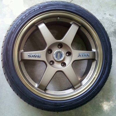 ล้อแม็ก te 37 พร้อมยางปี2014