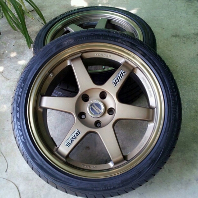 ล้อแม็ก te 37 พร้อมยางปี2014