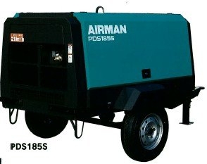 ปั้มลม AIRMAN 185 CFM แบบลากจูง