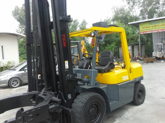 TCM รุ่นT8 ขนาด3.5ตัน เสาสูง5เมตร เกียร์ออร์โต้ เครื่องยนต์เบนซิล-แก๊ส2ระบบ ยางตัย4เส้น อุปกรณ์พิเศษตัวหนีบกลมแบบแขวน รถญี่ปุ่นแท้ รับประกันเครื่องเกียร์6เดือน ราคาต่อรองได้