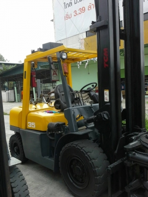 TCM รุ่นT8 ขนาด3.5ตัน เสาสูง5เมตร เกียร์ออร์โต้ เครื่องยนต์เบนซิล-แก๊ส2ระบบ ยางตัย4เส้น อุปกรณ์พิเศษตัวหนีบกลมแบบแขวน รถญี่ปุ่นแท้ รับประกันเครื่องเกียร์6เดือน ราคาต่อรองได้